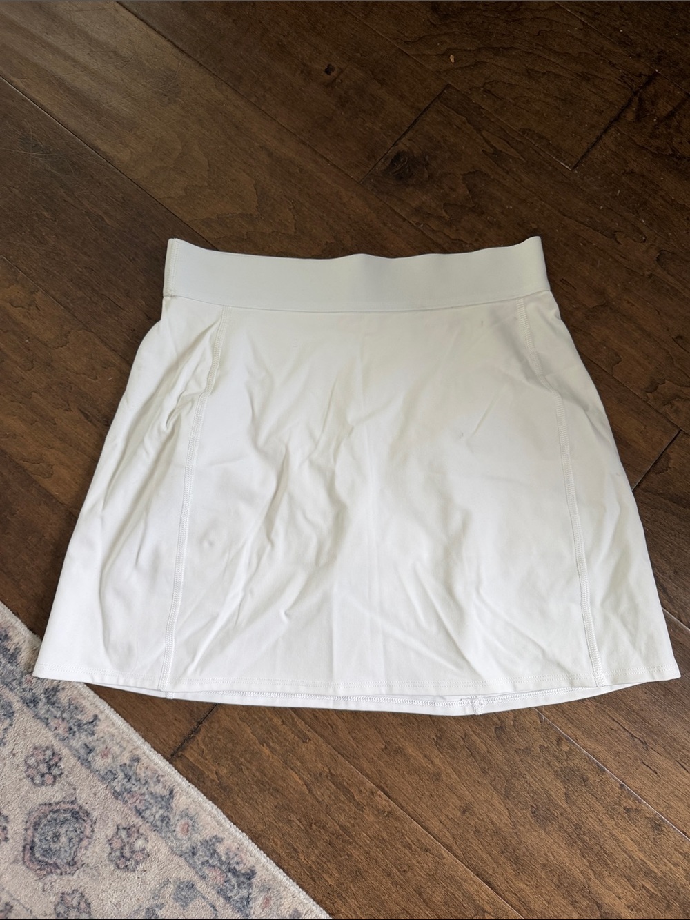 White Women’s Stretch A-Line Skirt